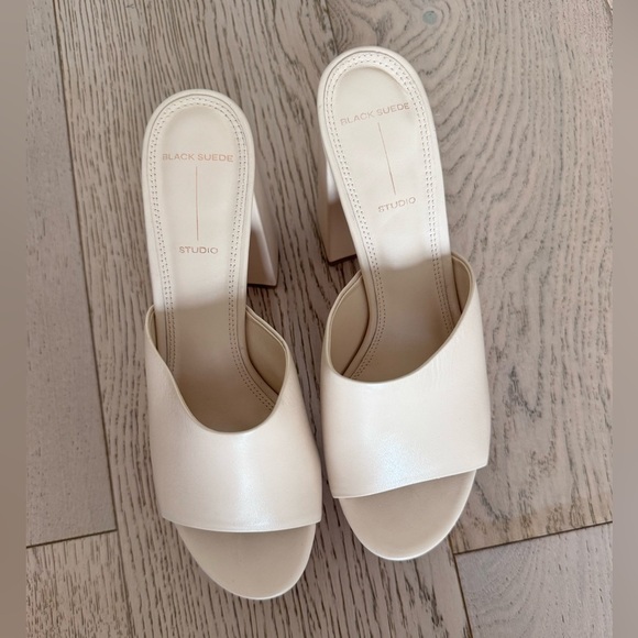 BLACK SUEDE STUDIO Tyler Platform Slide Sandal (38 Women) - Picture 3 of 10